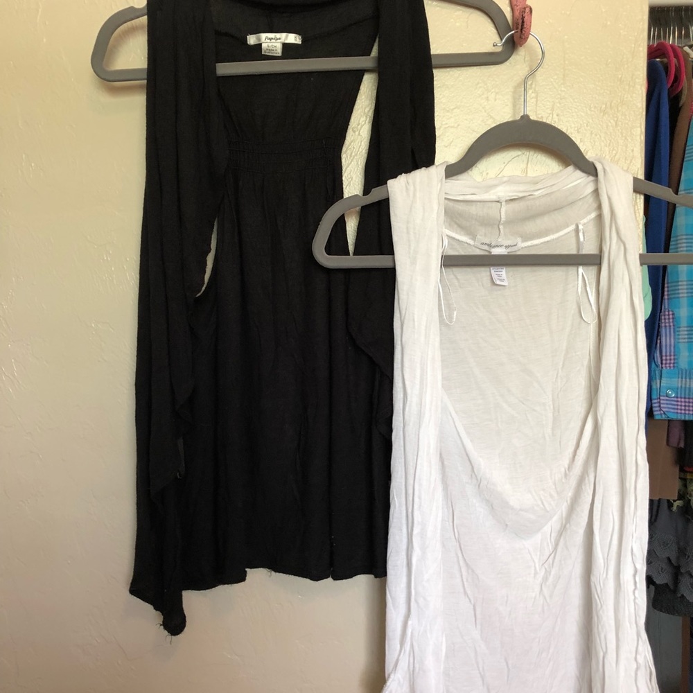 Two cover up tops